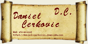 Daniel Čerković vizit kartica